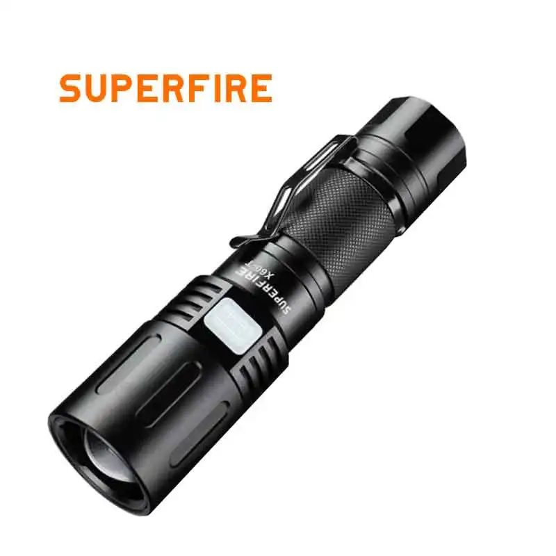 Manufacturer Supplier Bright Light Zoomable Aluminum Alloy High Power Rechargeable Flashlight