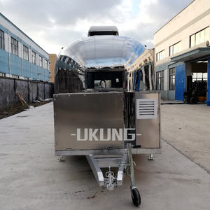 480x210cm (15 '9 "X 6' 11") barbacoa <span class=keywords><strong>pollo</strong></span> frito patatas fritas hamburguesa 1960s estilo remolque de comida de acero inoxidable - Product Image 3