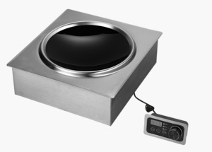 Table de cuisson à induction encastrable commerciale concave à brûleur unique 3500W avec boîtier de commande séparé Wok AM-BCD101W Vente en gros Usine Chine Acce - Product Image 5