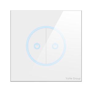 Interrupteur mural tactile YuHe Group, 1 voie, 10A, verre trempé, design minimaliste, IP20 - Product Image 3