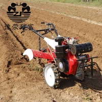 Motoculteur diesel 178F à couple élevé, 4,1 kW, mini-cultivateur 105FC pour terrains en pente et sols durs, machine de labour rotative manuelle