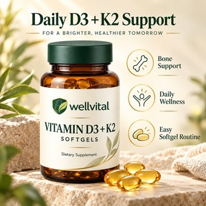 Complément <span class=keywords><strong>de</strong></span> Soutien à la Santé Féminine pour la Ménopause : Équilibre Hormonal, Vitamines D3 et K2 en Gélules Molles pour Femmes <span class=keywords><strong>de</strong></span> Plus <span class=keywords><strong>de</strong></span> 50 Ans - Product Image 2