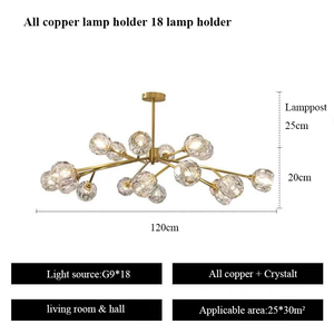 Phòng Ăn Moroccan Phòng Khách Đèn Chùm Pha Lê Chiếu Sáng Trang Trại Lớn Baccarat Hiện Đại Đèn Chùm Pha Lê - Product Image 2