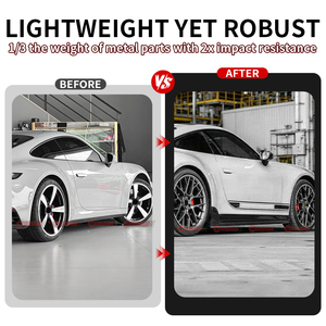 Jupes latérales de voiture en fibre de carbone sèche de style Te-chart de qualité supérieure pour Porsche 911 992 SD - Product Image 2
