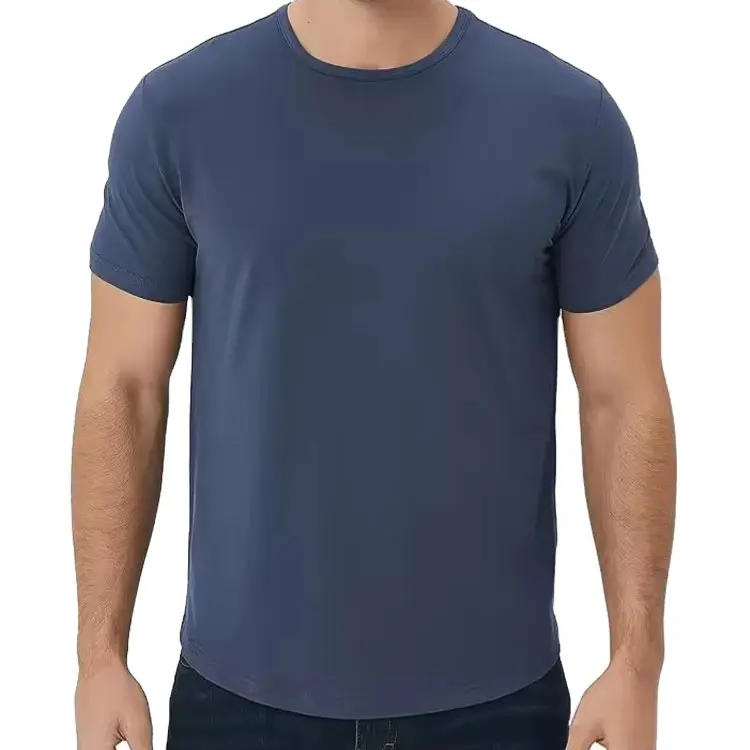 Camiseta ecológica masculina, camiseta de algodão orgânico 55% algodão, camiseta branca de cânhamo, ideal para uso no atacado