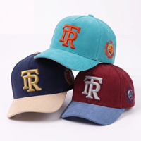Casquette de baseball structurée à 5 panneaux ToughRhino Automne Hiver avec broderie 3D en relief, profil haut, fermeture snapback, unisexe