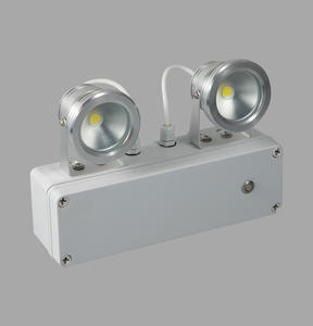 3w防火ABS材料双头3小时壁挂式可充电发光二极管插入式应急双聚光灯 - Product Image 3