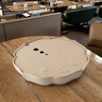 Nouvelle assiette de service en mélamine incassable, style Japandi, écologique, pour restaurant de hot pot, avec glace sèche