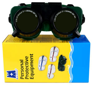 CE ANSI認定ブルーイーグルGW250フリップアップワークグラス難燃性グレア溶接保護ゴーグル - Product Image 4