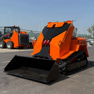 Gratis verzending Snelle levering Mini Track Diesel Loader CE-gecertificeerd Nominale draagkracht Kubota Skid Steer Loader Met graafarm Op maat gemaakt - Product Image 1