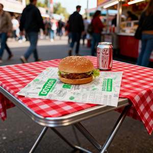 Papier ciré réutilisable pour emballer les aliments, papier ciré pour hamburger, sandwich, rouleau de poulet, boulette de riz, logo personnalisé - Product Image 4