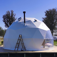 Tente dôme géodésique personnalisée de 5m 6m 8m 10m grande fête commerciale événement en plein air en plein air maison de luxe glamping tentes dômes en PVC