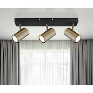 Barra luminosa a 3 fari con attacchi GU10, 3x25W, 230V, finitura in ottone anticato, ideale per illuminare spazi e creare atmosfere - Product Image 2