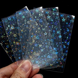Pochettes pour cartes photo en PP imprimées au laser avec motif cœur holographique, 66x91mm, épaisseur <span class=keywords><strong>200</strong></span> microns, effet magique, sans fermeture pour carte - Product Image 4
