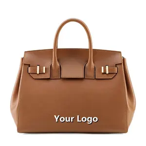 Factory High Quality Genuine Leather Women Handbags Classic Large Ladies Hand Bags Pu Leather Fashion Custom Womens Tote Bags