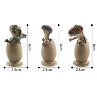 Modelo de Dinosaurio Realista Sólido, Juego de Huevos para Incubar, Juguete de Tiranosaurio Rex, Velociraptor, Espinosaurio, Figura de Fósil, Regalo Educativo, Material de PVC