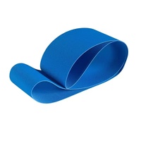 Courroie d'ascenseur tissée pleine en PVC bleu, anti-abrasion, à âme intégrale, fournie directement par l'usine