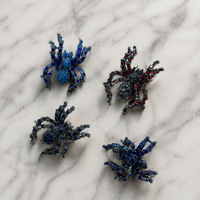 Pendentif de luxe en strass motif araignée, accessoires de perles en cristal pour animaux, fabrication de bijoux DIY pour chaînes de téléphone et sacs, vente en gros