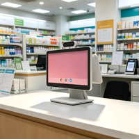 15,6-дюймовый сенсорный POS-терминал на Android/Windows с разрешением 1920x1080, Bluetooth 5.2, дисплеем для покупателя и внешним принтером для расчетов