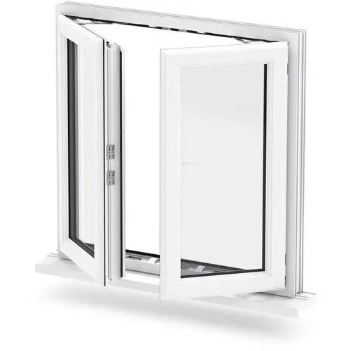 Giá rẻ Châu Âu Vinyl cửa sổ đôi cửa sổ Argan khí đầy uPVC hồ sơ khuôn cửa sổ và cửa ra vào