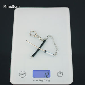 <span class=keywords><strong>Mini</strong></span> porte-clés anime <span class=keywords><strong>Demon</strong></span> <span class=keywords><strong>Slayer</strong></span>, épée en alliage de zinc métallique, 9 cm, vente chaude - Product Image 4