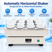 Agitateur horizontal automatique Cenlee pour laboratoire, 12 positions, mélangeur numérique à mouvement alternatif pour bouteilles de 2 L, idéal pour les tests d'extraction des déchets solides