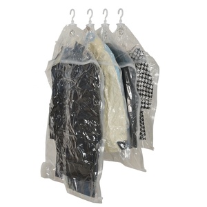 Bonne qualité tissu organisateur économiseur d'espace <span class=keywords><strong>Compression</strong></span> joint <span class=keywords><strong>sac</strong></span> suspendu sous vide sacs <span class=keywords><strong>de</strong></span> rangement pour vêtements - Product Image 1