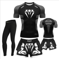 Ensemble de survêtement personnalisé pour hommes : Rashguard et short de Jiu-Jitsu, Muay Thai, MMA, UFC, Boxe, Lutte, BJJ