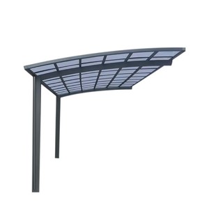 Poteau en aluminium pour <span class=keywords><strong>deux</strong></span> <span class=keywords><strong>voitures</strong></span> Abri voiture à toit arqué pour l'extérieur Garages au design moderne - Product Image 3
