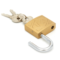 Vente en gros de mini arrêts de porte en fonte de 25mm Cadenas de sécurité de haute qualité en laiton avec 3 clés en fer pour usage domestique de toutes tailles