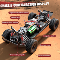 Camioneta RC 1/12 de Pista Corta 4WD, Coche de Control Remoto Totalmente Proporcional, Vehículo de Carreras Todoterreno, Juguete Eléctrico de Alta Velocidad para Niños y Adultos