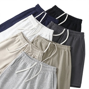 Shorts décontractés pour hommes en tissu Oxford respirant, coton écologique, séchage rapide, couleur unie, avec cordon de serrage, pour le sport – Vente en gros - Product Image 3