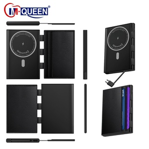 แบตเตอรี่ลิเธียมโพลิเมอร์ 4500mAh พร้อมที่ใส่บัตร  พาวเวอร์แบงค์ ชาร์จไร้สาย 22.5W ชาร์จเร็ว  บางเฉียบ  แม่เหล็ก  พกพาสะดวก - Product Image 3