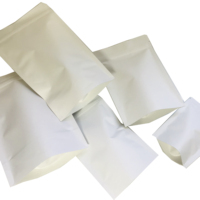 Pochette d'emballage à thé en Kraft à fermeture thermique, unités, sac en papier de rangement d'impression avec fermeture éclair en plastique pour le café