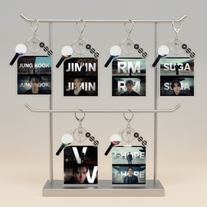 YAKELIKE KPOP Charm Portachiavi Digitale con Foto <span class=keywords><strong>TAEHYUNG</strong></span> JIN RM SUGA, Portachiavi in Acrilico con Luce, Decorazione per Borsa, Portachiavi Personalizzato per Fan - Product Image 2