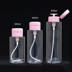 Rỗng Hot Bán 300ml 500 ml mặt Toner Báo Chí đẩy xuống Dispenser NAIL POLISH REMOVER chai bơm Make Up Remover Chai - Product Image 5