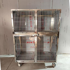 กรงสัตว์ขนาดใหญ่แบบใช้ซ้ำได้ ทำจากสแตนเลส 304 สำหรับสัตว์เลี้ยง โรงพยาบาลสัตว์ คลินิกสัตว์เลี้ยง ยี่ห้อ XinDa รุ่น APC-4 สำหรับขาย - Product Image 4