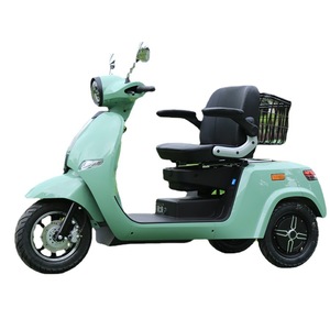 Tricycle électrique 60V, autonomie 50 km, moteurs double moyeu, carrosserie ouverte avec auvent de pluie pour adultes - Product Image 5