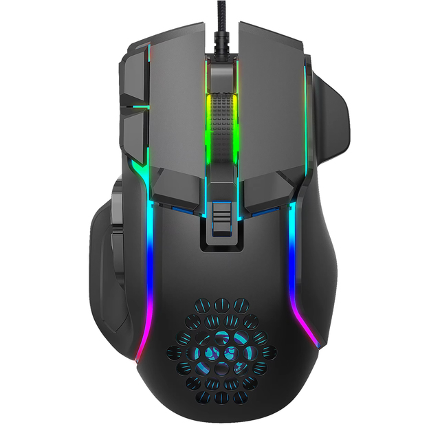 Gaming Mouse 10 Buttons 12800 DPI USB Gaming Mechanical Mouse RGB Backlit Computer Gamer Programmable Wired Mice for Laptop