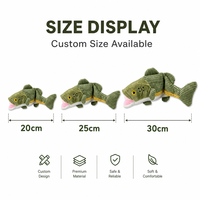 Fournisseur direct d'usine, jouet en peluche pour animaux de compagnie en coton personnalisé, mignon, en forme de poisson, fabricant OEM ODM, jouet pour chien et chat, étiquette privée, emballage personnalisé avec logo