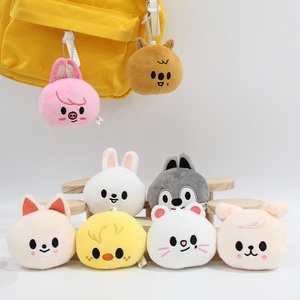 Lindo llavero de peluche con forma de cabeza de oso SK, con diseño de Fang <span class=keywords><strong>Lee</strong></span> <span class=keywords><strong>Min</strong></span> <span class=keywords><strong>Ho</strong></span> <span class=keywords><strong>Lee</strong></span> Yong <span class=keywords><strong>Ho</strong></span> Felix Hat, regalos para fans. - Product Image 3