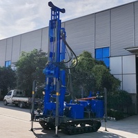 Foreuse géotechnique portable à boîte de vitesses hydraulique pour puits profonds de 280 m, machine de forage rotative pour puits d'eau, plateforme de forage sur chenilles JDL280