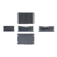 Mini PC industriel sans ventilateur Intel I7-7660U, Linux Windows 11, châssis industriel avec RS232 RS485, double LAN, pare-feu, DDR4