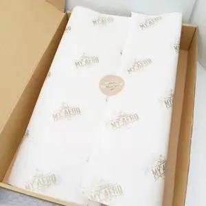 Papel de tecidos impresso personalizado elegante para sua embalagem e promoções