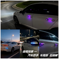 Luz LED Universal de Advertencia Dinámica para Puertas de Coche - Luz Estroboscópica de Seguridad Anticolisión para Manijas de Puertas y Maletero Trasero