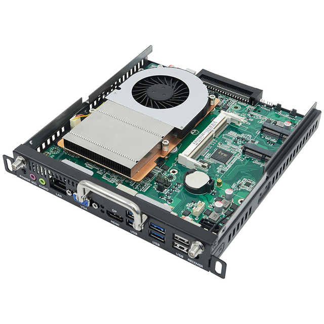 Portable Mini OPS Pc HM86 4th I3/I5/I7 Embedded Whiteboard Computer Industrial OPS Mini Computer Mini Pc Motherboard