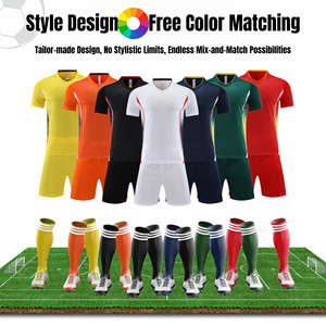 Conjunto de Camiseta de Fútbol Personalizable para Niños y Niñas, Transpirable, de Secado Rápido, Manga Corta, para Escuela Primaria y Secundaria - Product Image 2