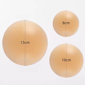 Copricapezzoli Sottili Riutilizzabili e Invisibili Non Adesivi Color Carne Petali per il Seno Accessori per Ragazze - Product Image 2