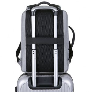 Sac à dos pour ordinateur portable imperméable et intelligent avec logo personnalisé, tendance, pour les affaires, 15,6 pouces, pour hommes et femmes - Product Image 3