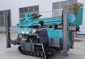 Mới Nâng Cấp 380M Sâu Nước Giếng Khoan Rig Với Bơm Bọt Sử Dụng Cho Đất Đá Giá Thấp Nước Giếng Máy